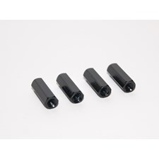 Distanzbolzen Aluminium 20mm/M3 (4 Stk) Schwarz