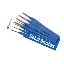 Brush Pack - Detail Ergonomic Handle 00, 0, 1, 2