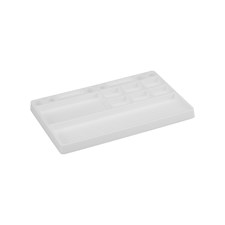 Parts Tray, Rubber Material - White