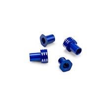 RC10B7 Alloy Caster Hat Bushings 0/3mm 4pcs Blue