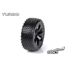 Racing Reifen und Felgen verklebt - Turbo - M4 Super Soft - Schwarz