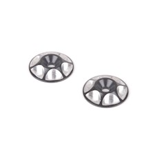 Alloy M3 Wing Washer - Black - pk2