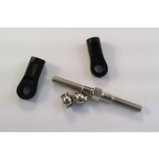 L/R Gewindestange Set M4 x 48 mm Stahl (2 Stück)