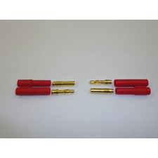 Goldkontakt CT-4 4.0 mm 60A mit Schutzhülle (2 Stück)