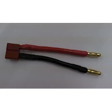 Adapter Goldkontakt 4 mm Stecker <-> T-Plug Buchse
