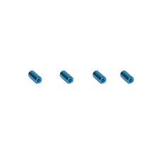 Distanzbolzen Rund Aluminium 10mm/M3 (4 Stk) Blau