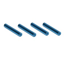 Distanzbolzen Rund Aluminium 30 mm/M3 (4 Stk) Blau