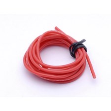 Kabel Silikon 20 AWG Rot 1m