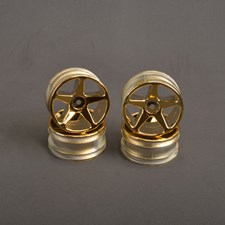 Wheel; 5 sp 25mm +5mm - Gold (2 Stück) (4 Stück)