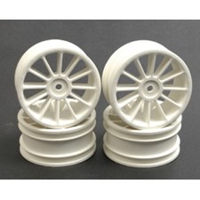 Wheel; 12 spoke 25mm - White (4 Stück)