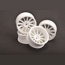 Wheel; 12 spoke 24mm - White (4 Stück)