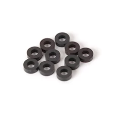 Black nylon washer 2mm (pk 10) (SPEED PACK)