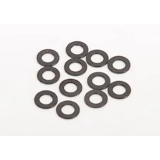 Black Washers 0.50mm (pk12) (Aluminium)