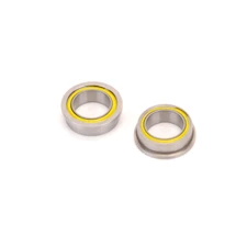 Ball Bearing - 1/4x3/8x1/8 Flanged Yellow - (pr)