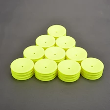 Wheel Front Med 2WD-Neon Yellow - 5pr