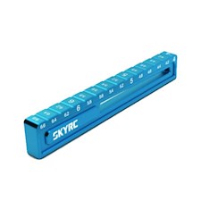 Stufenmesskeil für Ausfederweg 4 - 6.6 mm 1:10 Fahrzeug Blau