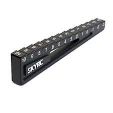 Stufenmesskeil für Ausfederweg -3 - 10 mm 1:10 Fahrzeug Schwarz