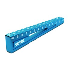 Stufenmesskeil für Ausfederweg -3 - 10 mm 1:10 Fahrzeug Blau