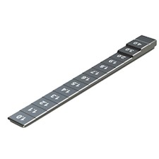 Stufenmesskeil für Fahrzueghöhe 1 - 2 mm, 0.1 mm Stufen Schwarz