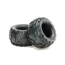 Round Block Rear Bubble Tires (soft/2pcs)