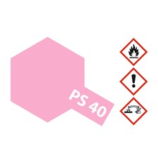 Sprühfarbe Polycarbonat (Lexan) PS-40 Rosarot Transluscent