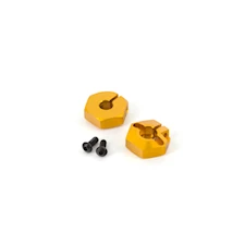 ALUMINIUM WHEEL HEX 4mm (GOLD,2p