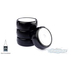 V5 1/10 TC 28CP Indoor Carpet Rubber Tire Pre-glued 4pcs