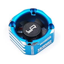 Lüfter für Elektromotoren 30 x 30 mm, bis 8.4 V Aluminium Blau
