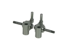 Achsschenkel Aluminium 0 Grad Mini-Z MR-015 / MR-02 Silber