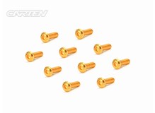 Linsenkopfschrauben M3x10mm 12.9 Gold Coating (10)