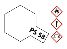 Sprühfarbe Polycarbonat (Lexan) PS-58 (Klarlack) Perleffekt