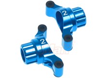 Achsschenkel hinten 2 Grad Aluminium (2 Stück)